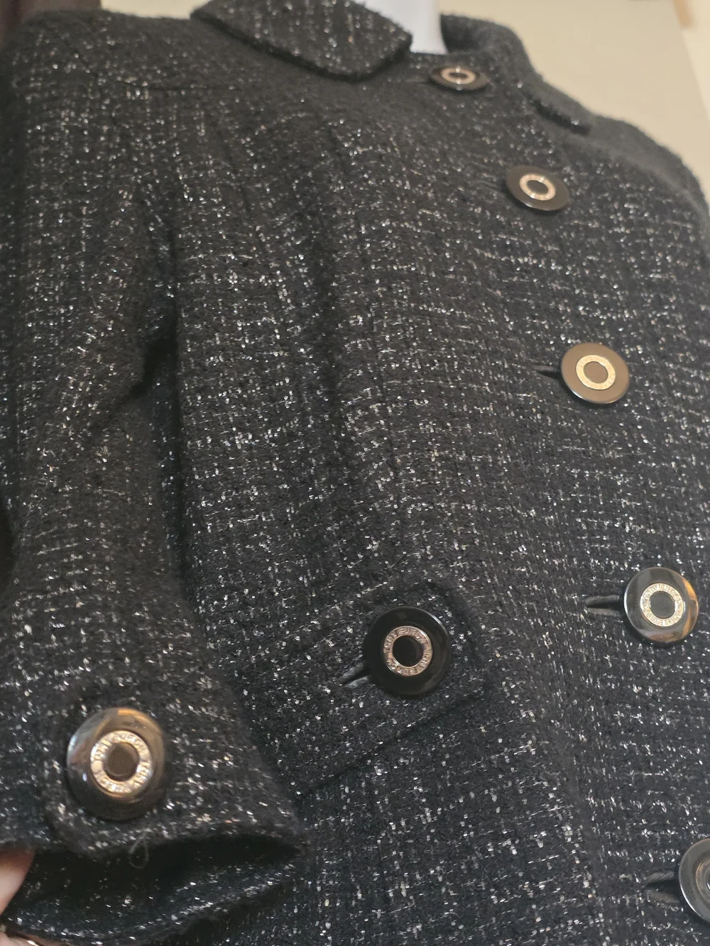 $426 Vtg Tory Burch Wool Fall Winter Knitwear Collection Retired Coat 31082509